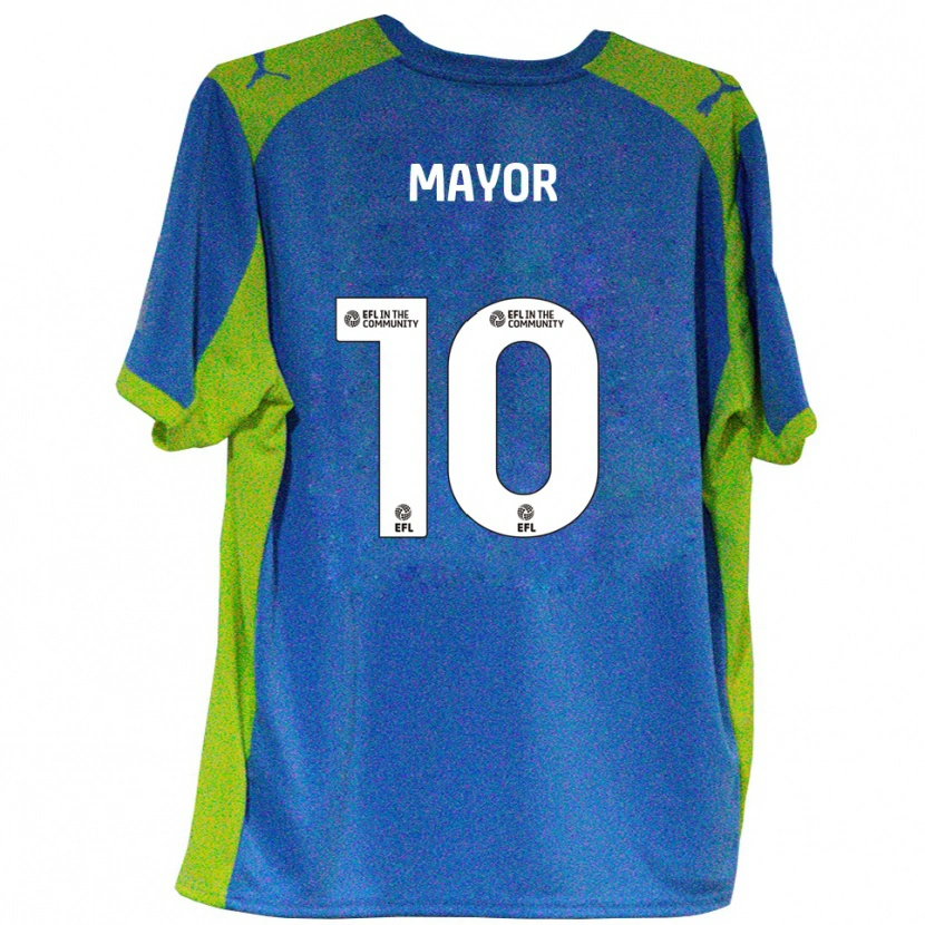 Danxen Heren Danny Mayor #10 Hemelsblauw Geel Uitshirt Uittenue 2025/26 T-Shirt