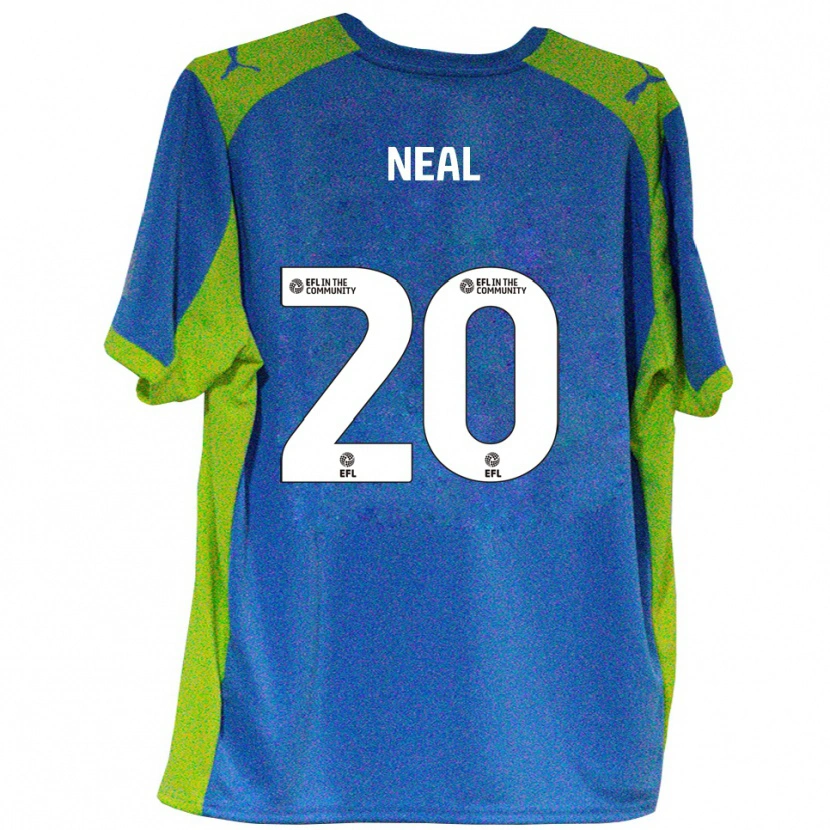 Danxen Heren Harrison Neal #20 Hemelsblauw Geel Uitshirt Uittenue 2025/26 T-Shirt