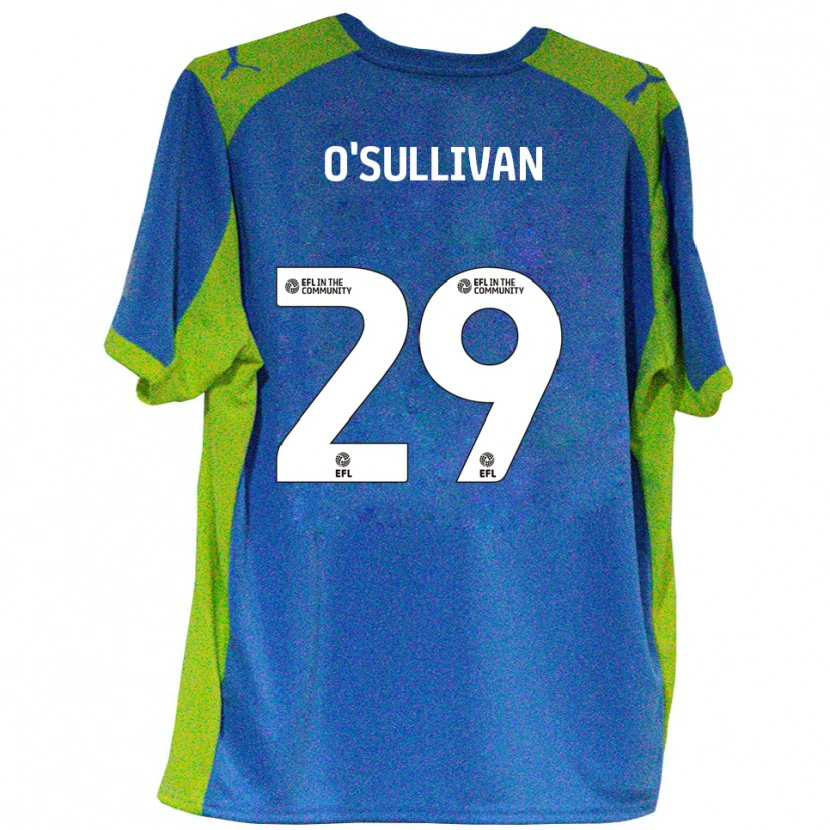 Danxen Heren Zak O'sullivan #29 Hemelsblauw Geel Uitshirt Uittenue 2025/26 T-Shirt