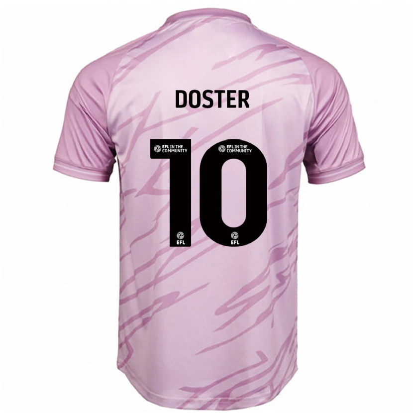 Danxen Heren Katie Doster #10 Roze Zwart Uitshirt Uittenue 2025/26 T-Shirt