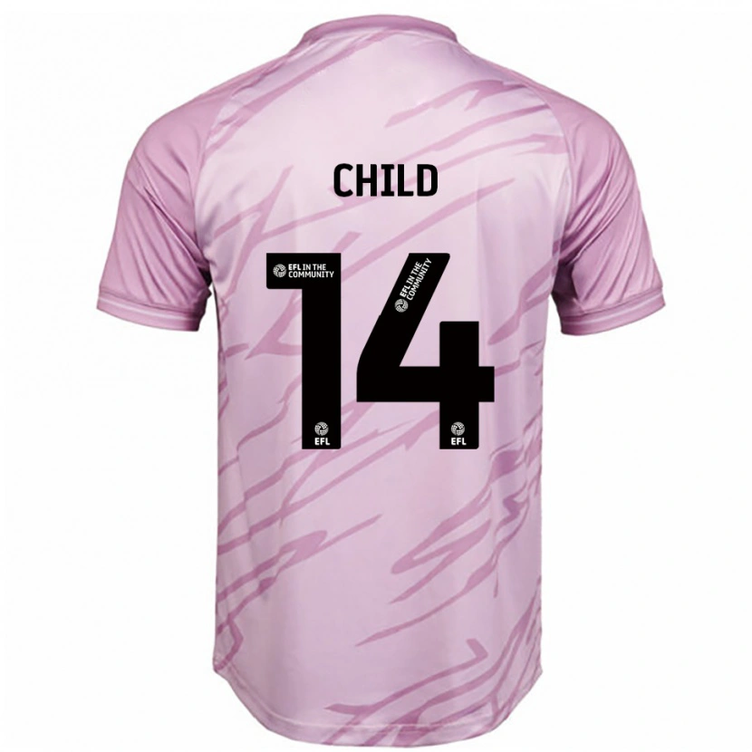 Danxen Heren Zoe Child #14 Roze Zwart Uitshirt Uittenue 2025/26 T-Shirt