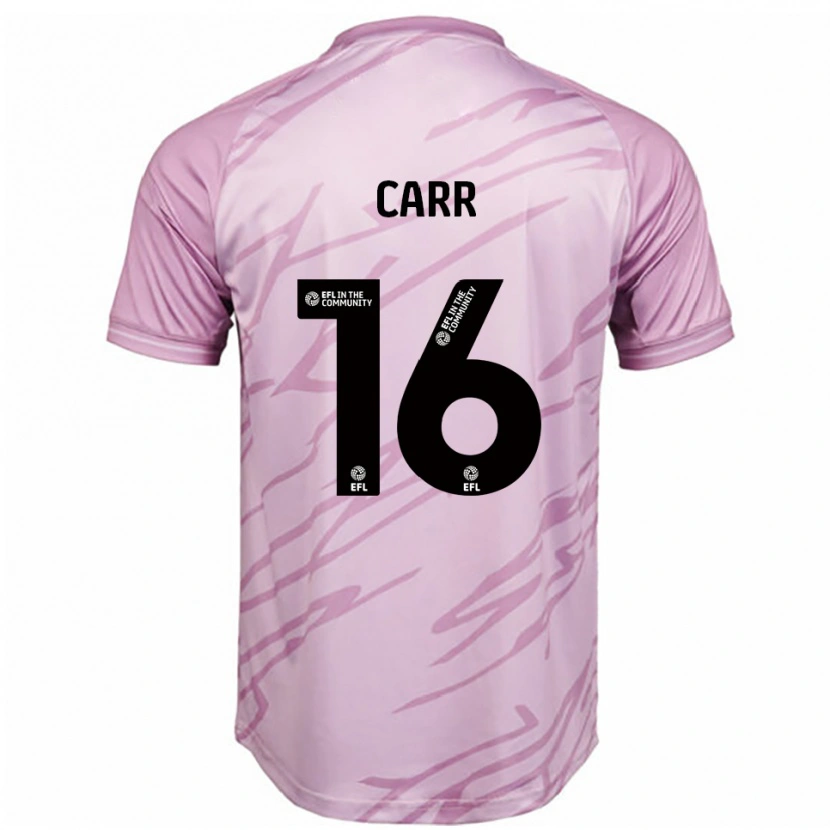 Danxen Heren Jeorgia Carr #16 Roze Zwart Uitshirt Uittenue 2025/26 T-Shirt