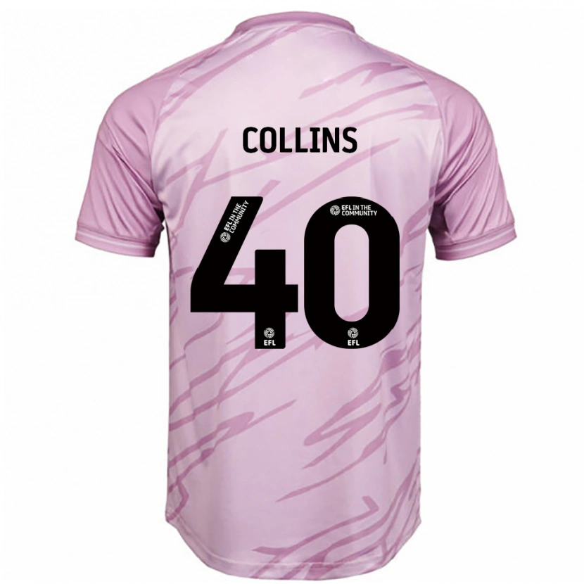 Danxen Heren Jude Collins #40 Roze Zwart Uitshirt Uittenue 2025/26 T-Shirt