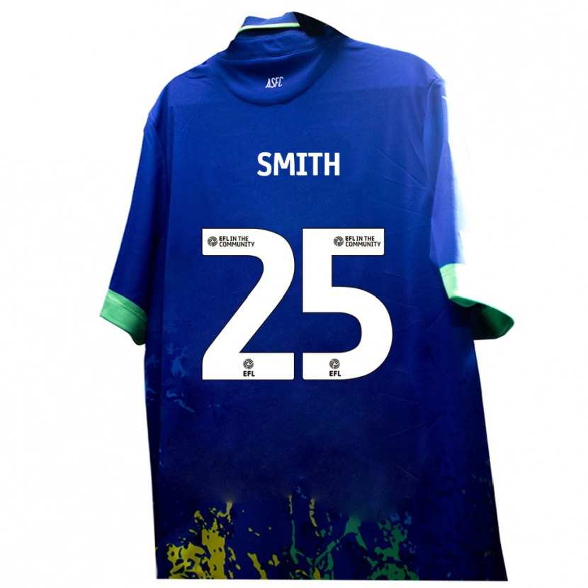 Danxen Heren Josh Smith #25 Blauw Geel Uitshirt Uittenue 2025/26 T-Shirt