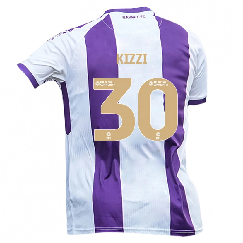 Danxen Heren Joe Kizzi #30 Wit Paars Uitshirt Uittenue 2025/26 T-Shirt