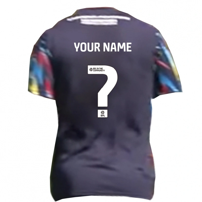 Danxen Heren Uw Naam #0 Marine Geel Rood Uitshirt Uittenue 2025/26 T-Shirt