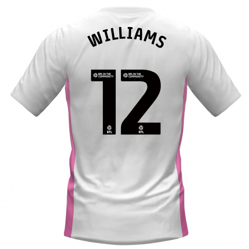 Danxen Heren Tyrone Williams #12 Wit Rood Uitshirt Uittenue 2025/26 T-Shirt