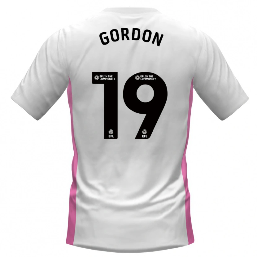 Danxen Heren Lewis Gordon #19 Wit Rood Uitshirt Uittenue 2025/26 T-Shirt