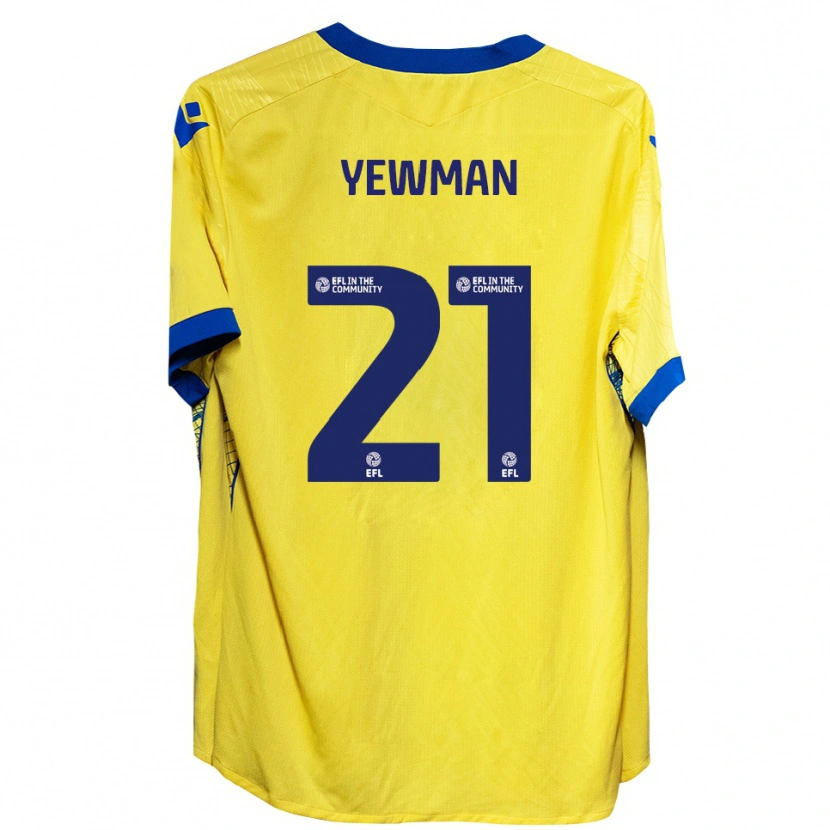 Danxen Heren Lucy Yewman #21 Geel Blauw Uitshirt Uittenue 2025/26 T-Shirt