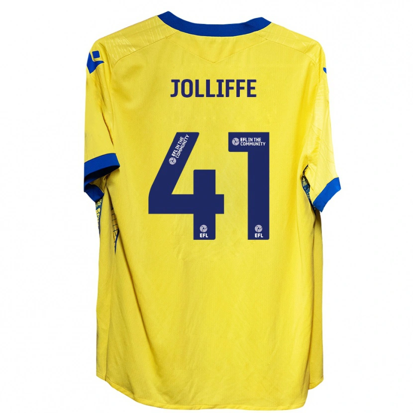 Danxen Heren Max Jolliffe #41 Geel Blauw Uitshirt Uittenue 2025/26 T-Shirt