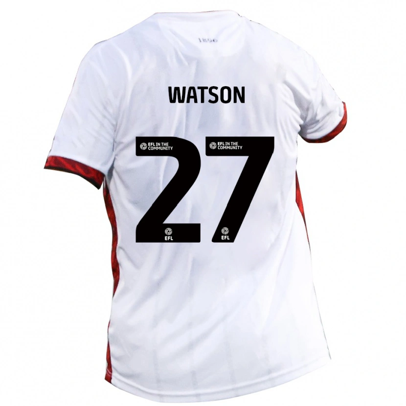 Danxen Heren Louie Watson #27 Wit Rood Zwart Uitshirt Uittenue 2025/26 T-Shirt