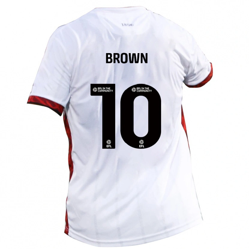 Danxen Heren Reece Brown #10 Wit Rood Zwart Uitshirt Uittenue 2025/26 T-Shirt