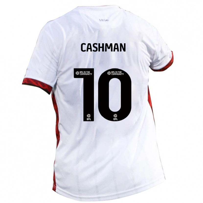 Danxen Heren Danny Cashman #10 Wit Rood Zwart Uitshirt Uittenue 2025/26 T-Shirt