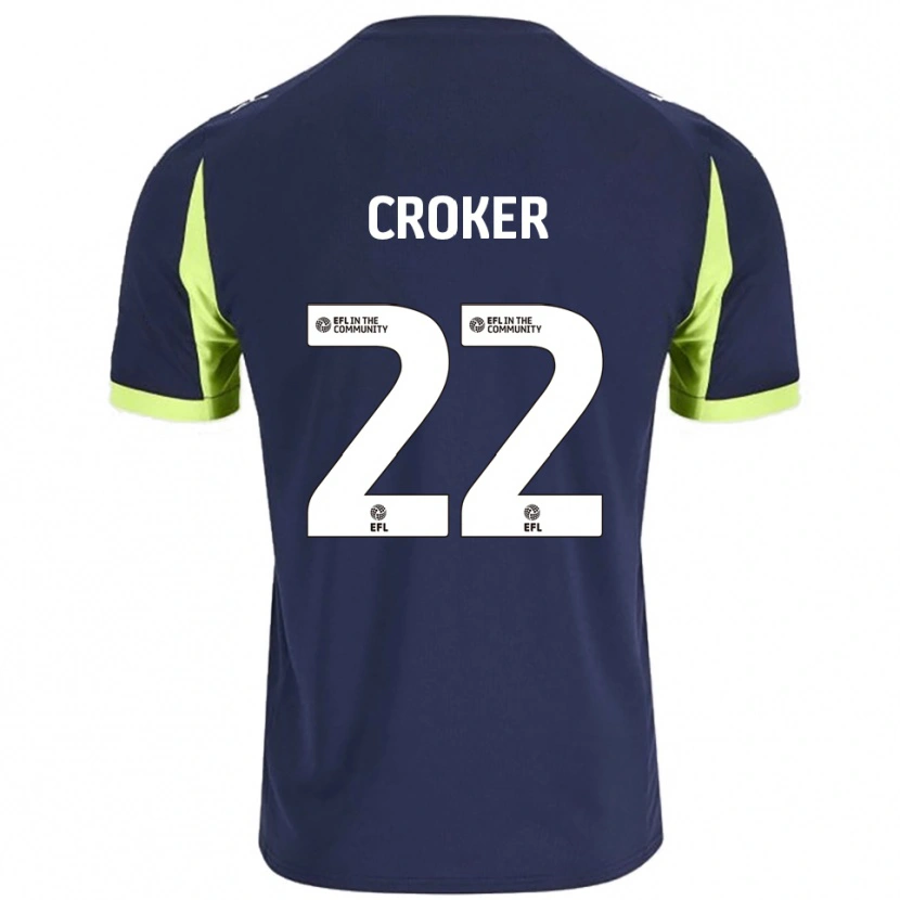 Danxen Heren Phil Croker #22 Marine Fluorescerend Groen Uitshirt Uittenue 2025/26 T-Shirt