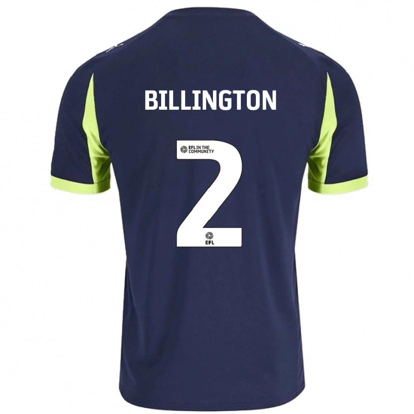 Danxen Heren Lewis Billington #2 Marine Fluorescerend Groen Uitshirt Uittenue 2025/26 T-Shirt