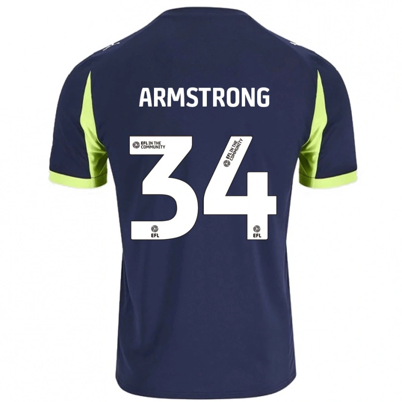 Danxen Heren Oliver Armstrong #34 Marine Fluorescerend Groen Uitshirt Uittenue 2025/26 T-Shirt