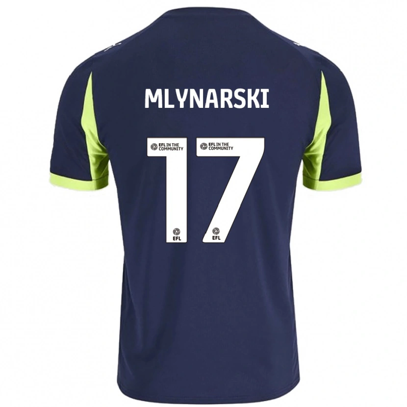 Danxen Heren Patrick Mlynarski #17 Marine Fluorescerend Groen Uitshirt Uittenue 2025/26 T-Shirt