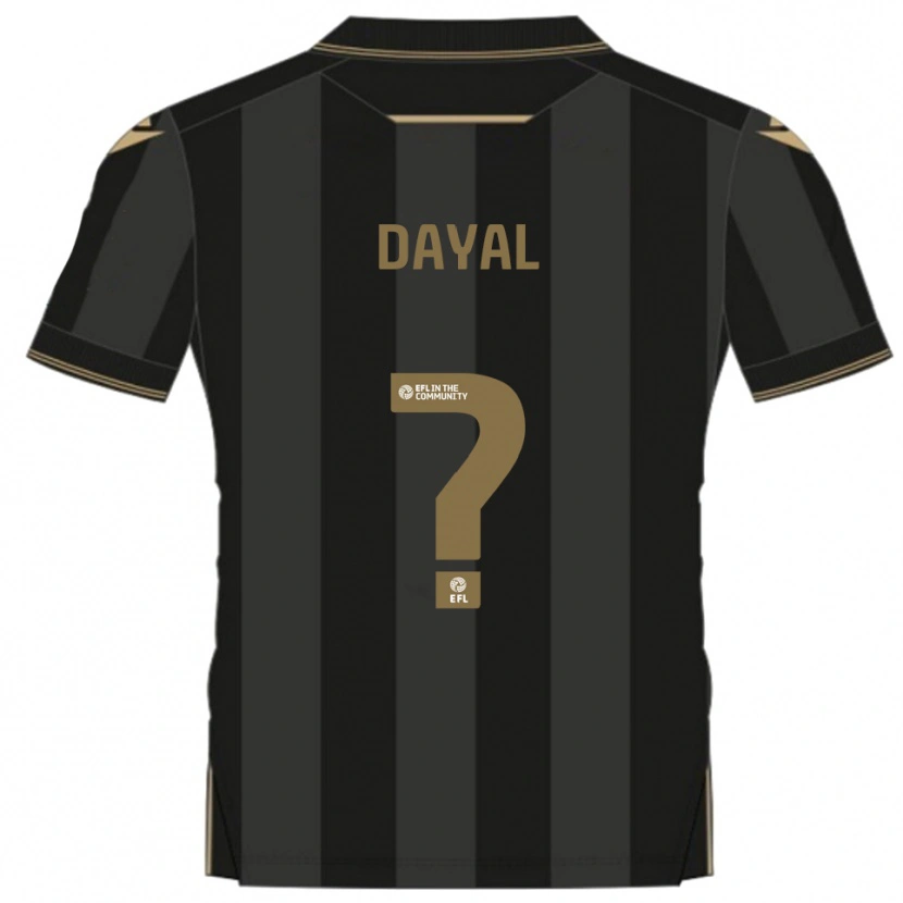 Danxen Heren Louie Dayal #0 Zwart Goud Uitshirt Uittenue 2025/26 T-Shirt