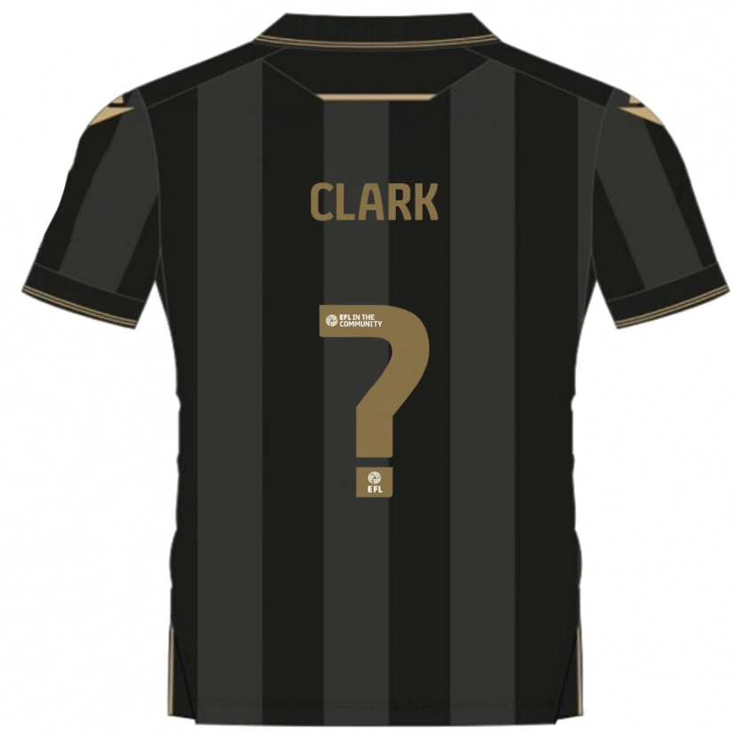 Danxen Heren Ben Clark #0 Zwart Goud Uitshirt Uittenue 2025/26 T-Shirt