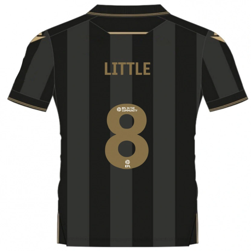 Danxen Heren Armani Little #8 Zwart Goud Uitshirt Uittenue 2025/26 T-Shirt