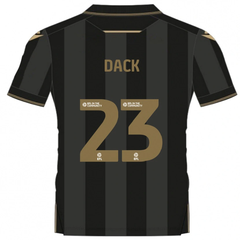 Danxen Heren Bradley Dack #23 Zwart Goud Uitshirt Uittenue 2025/26 T-Shirt