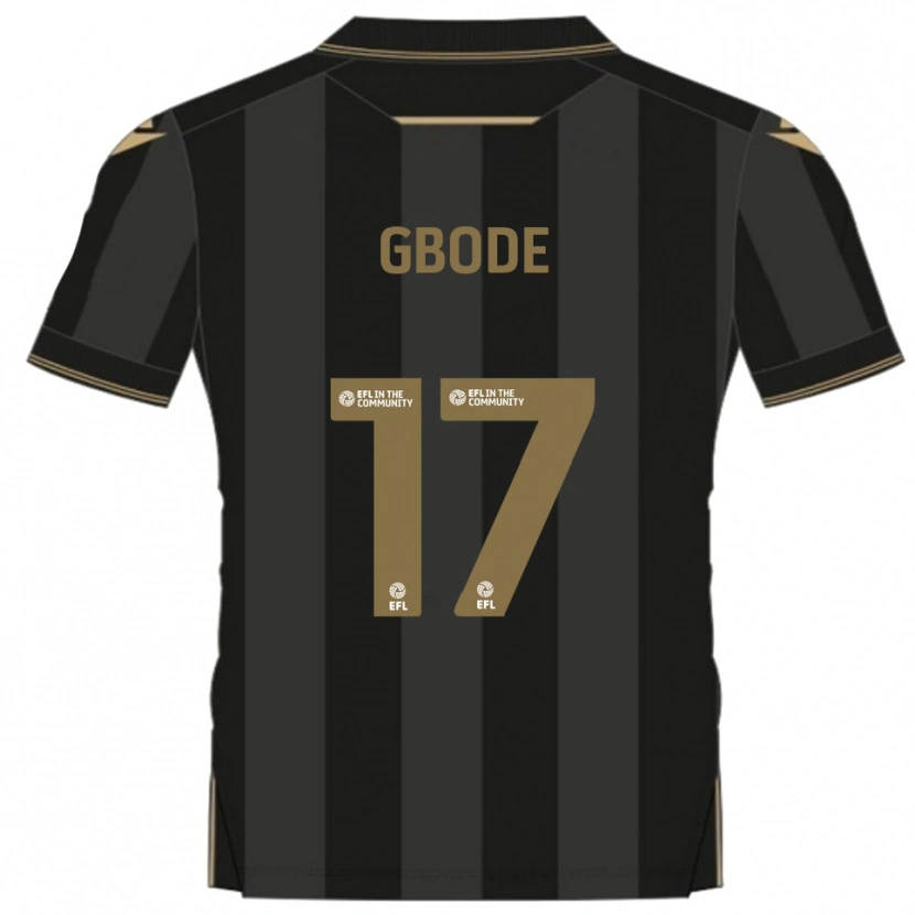 Danxen Heren Joseph Gbode #17 Zwart Goud Uitshirt Uittenue 2025/26 T-Shirt