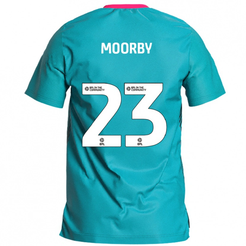 Danxen Heren James Moorby #23 Hemelsblauw Roze Uitshirt Uittenue 2025/26 T-Shirt