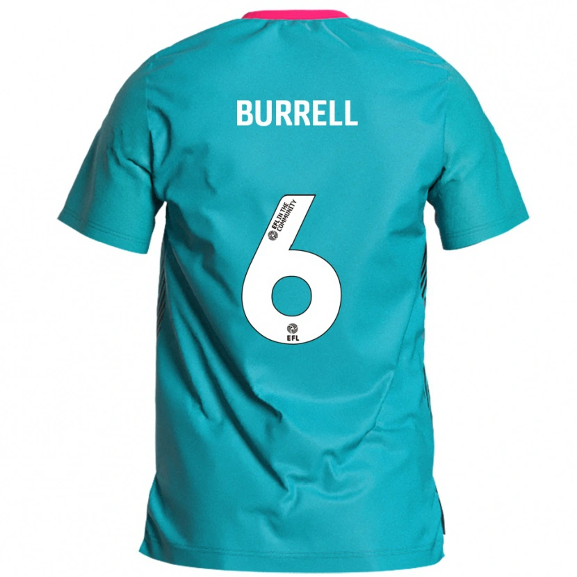 Danxen Heren Warren Burrell #6 Hemelsblauw Roze Uitshirt Uittenue 2025/26 T-Shirt