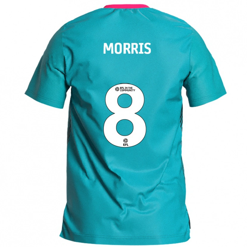 Danxen Heren Bryn Morris #8 Hemelsblauw Roze Uitshirt Uittenue 2025/26 T-Shirt