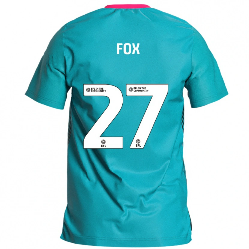 Danxen Heren Ben Fox #27 Hemelsblauw Roze Uitshirt Uittenue 2025/26 T-Shirt