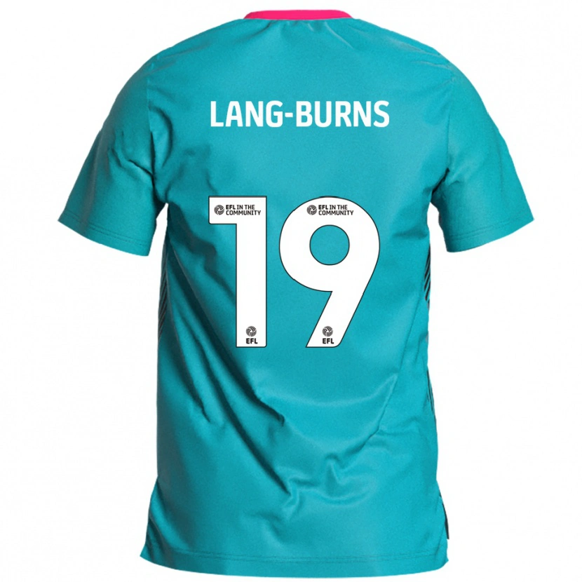 Danxen Heren Olly Lang-Burns #19 Hemelsblauw Roze Uitshirt Uittenue 2025/26 T-Shirt