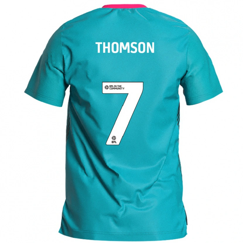 Danxen Heren George Thomson #7 Hemelsblauw Roze Uitshirt Uittenue 2025/26 T-Shirt