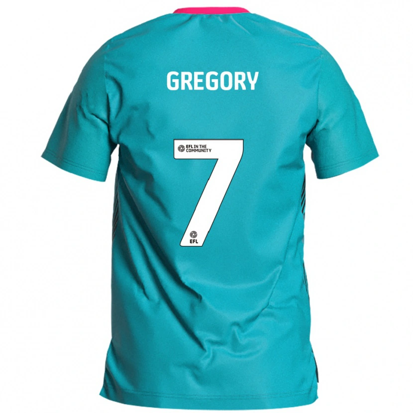 Danxen Heren Chester Gregory #7 Hemelsblauw Roze Uitshirt Uittenue 2025/26 T-Shirt