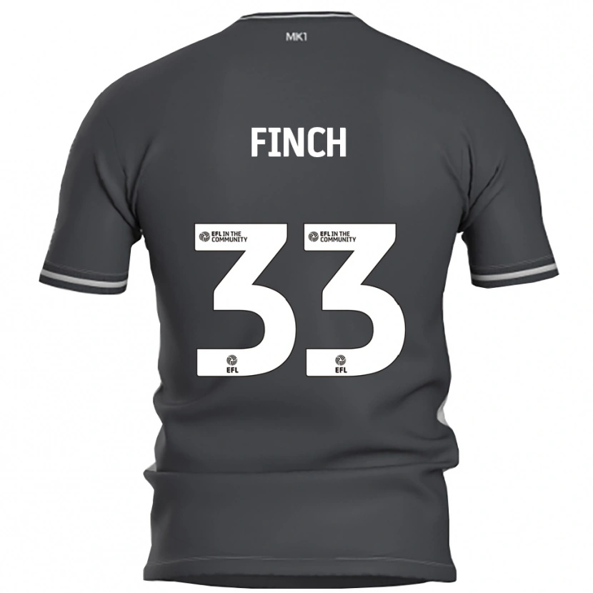 Danxen Heren Tom Finch #33 Grijs Zilver Uitshirt Uittenue 2025/26 T-Shirt