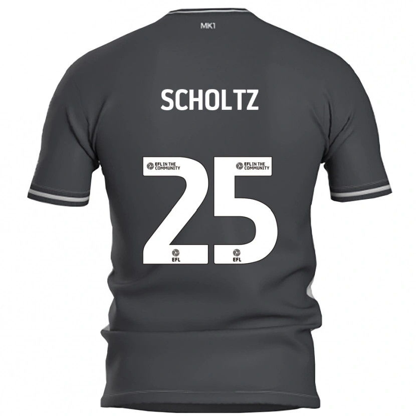 Danxen Heren Phoenix Scholtz #25 Grijs Zilver Uitshirt Uittenue 2025/26 T-Shirt
