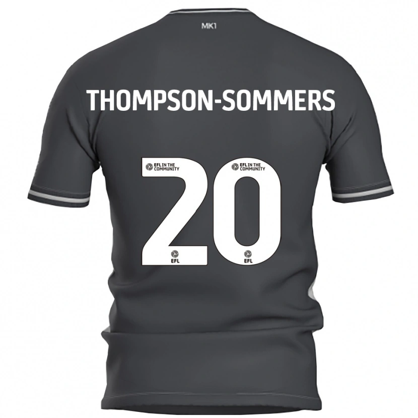 Danxen Heren Kane Thompson-Sommers #20 Grijs Zilver Uitshirt Uittenue 2025/26 T-Shirt