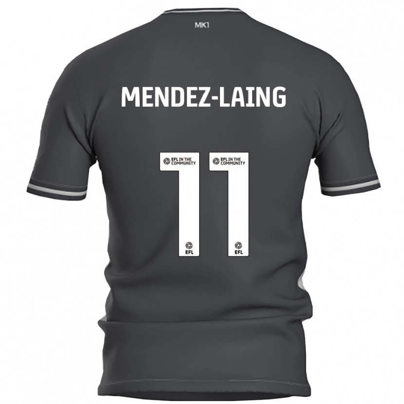 Danxen Heren Nathaniel Méndez-Laing #11 Grijs Zilver Uitshirt Uittenue 2025/26 T-Shirt