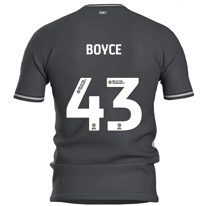 Danxen Heren Kyle Boyce #43 Grijs Zilver Uitshirt Uittenue 2025/26 T-Shirt