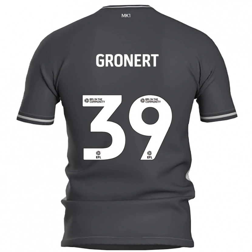 Danxen Heren Alex Gronert #39 Grijs Zilver Uitshirt Uittenue 2025/26 T-Shirt