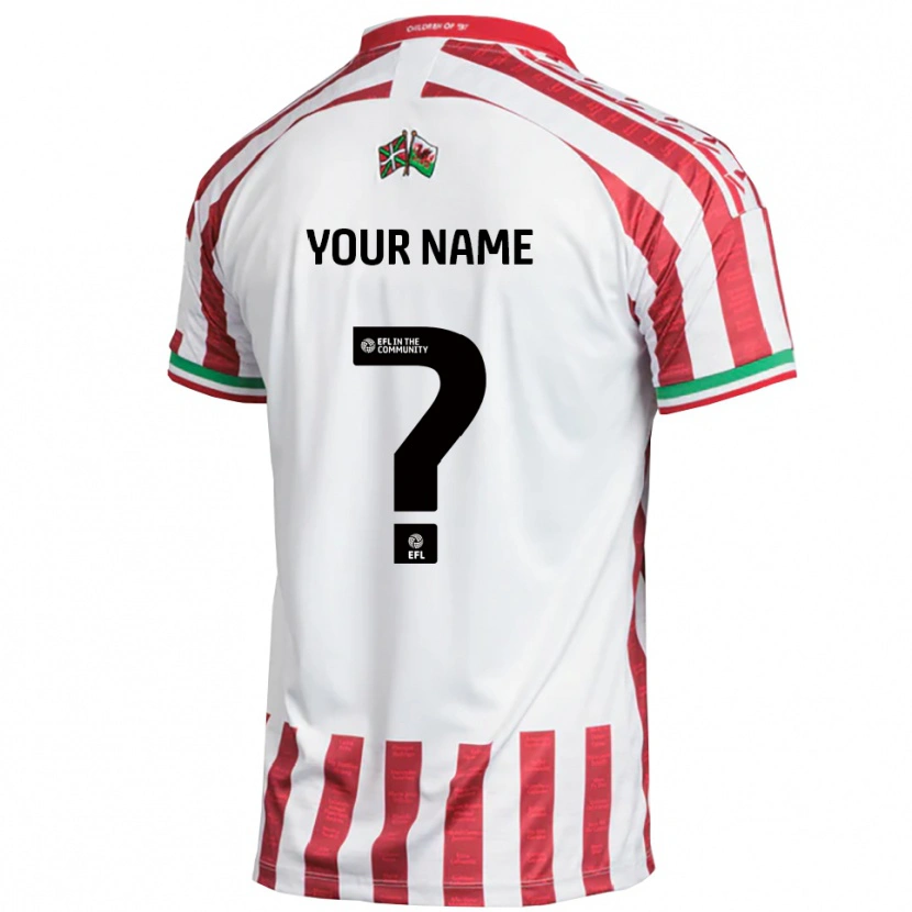 Danxen Heren Uw Naam #0 Rood Wit Uitshirt Uittenue 2025/26 T-Shirt