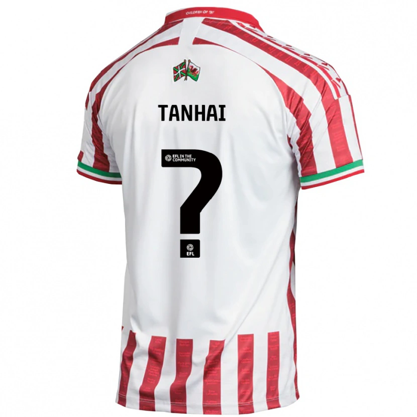 Danxen Heren Cassius Tanhai #0 Rood Wit Uitshirt Uittenue 2025/26 T-Shirt