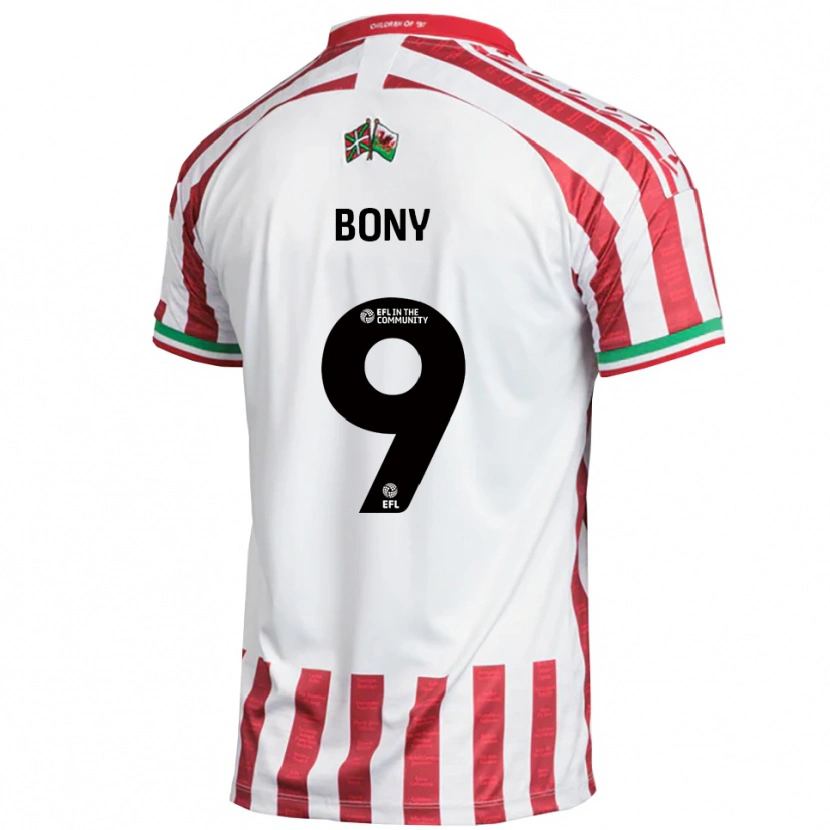 Danxen Heren Orphee Bony #9 Rood Wit Uitshirt Uittenue 2025/26 T-Shirt