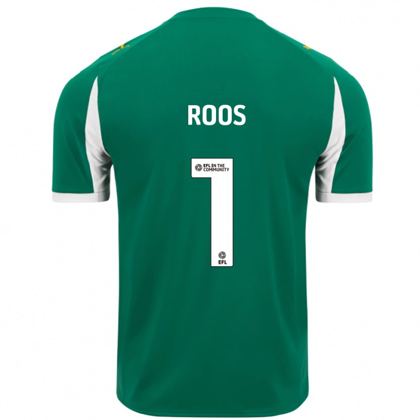 Danxen Heren Kelle Roos #1 Groen Wit Uitshirt Uittenue 2025/26 T-Shirt