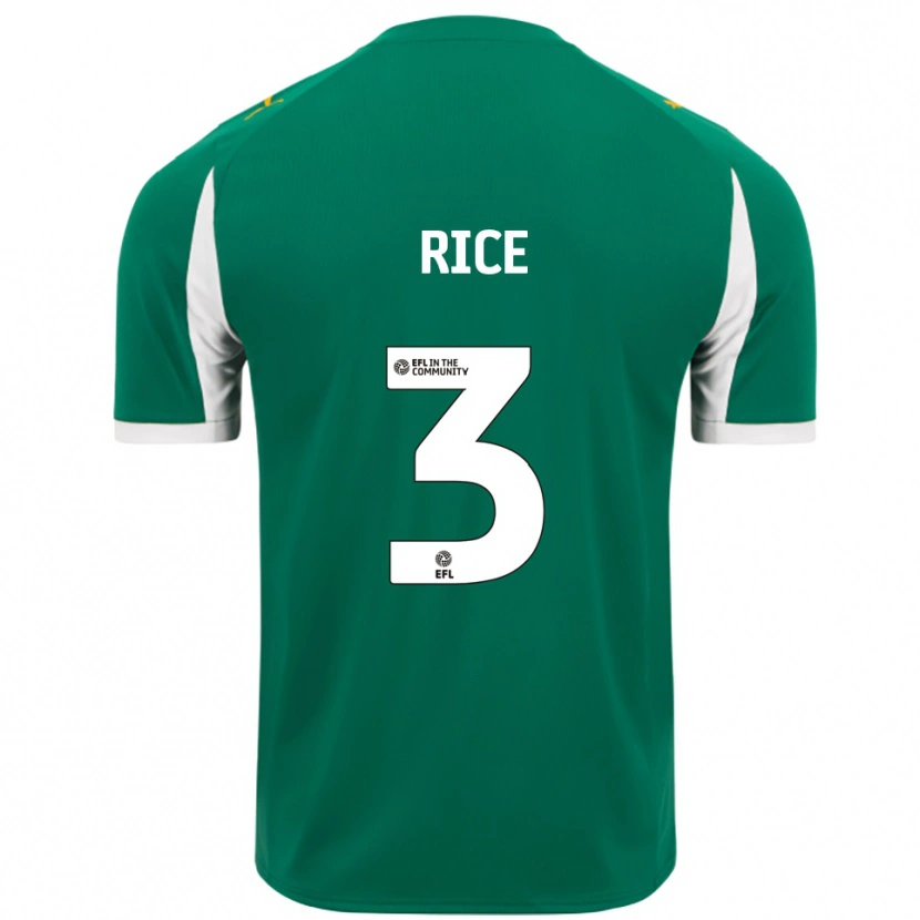 Danxen Heren Alfie Rice #3 Groen Wit Uitshirt Uittenue 2025/26 T-Shirt