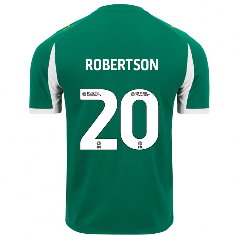 Danxen Heren Scott Robertson #20 Groen Wit Uitshirt Uittenue 2025/26 T-Shirt
