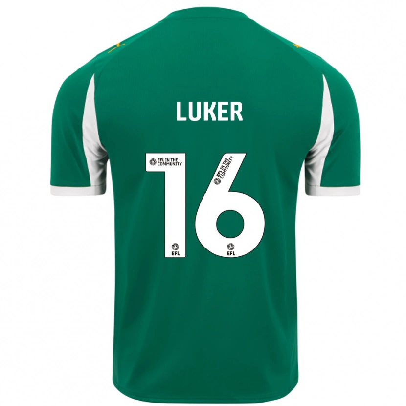 Danxen Heren Jayden Luker #16 Groen Wit Uitshirt Uittenue 2025/26 T-Shirt
