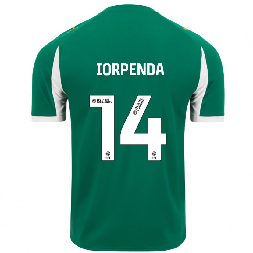 Danxen Heren Tom Iorpenda #14 Groen Wit Uitshirt Uittenue 2025/26 T-Shirt