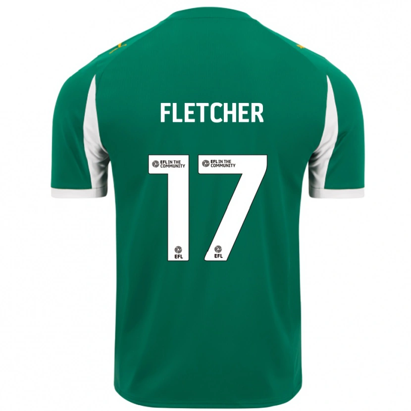 Danxen Heren Luca Fletcher #17 Groen Wit Uitshirt Uittenue 2025/26 T-Shirt