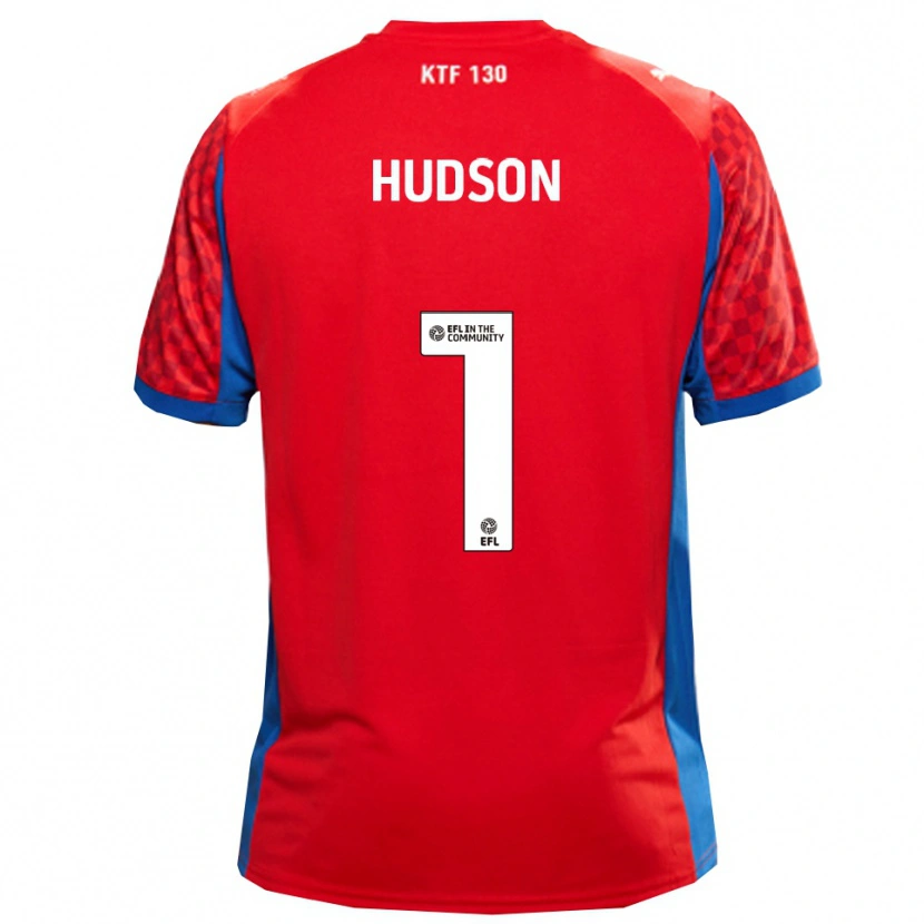 Danxen Heren Mathew Hudson #1 Rood Blauw Uitshirt Uittenue 2025/26 T-Shirt