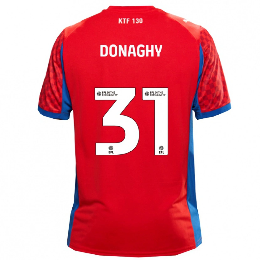 Danxen Heren Tom Donaghy #31 Rood Blauw Uitshirt Uittenue 2025/26 T-Shirt